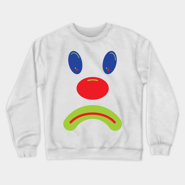 Sad Clown - RGB Crewneck Sweatshirt by Squidoink